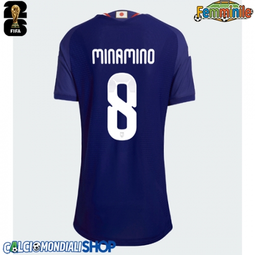 Maglie da calcio Giappone Takumi Minamino #8 Prima Maglia Femminile Mondiali 2026  Manica Corta